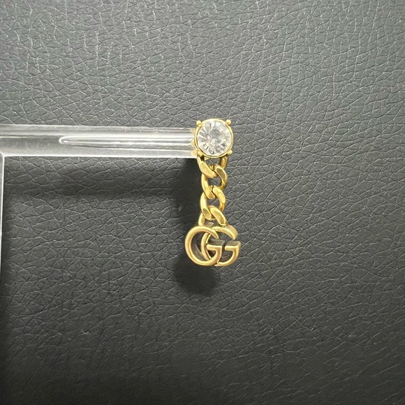 Gucci Jewelry - Gucci dangling double g chain with crystal earrings